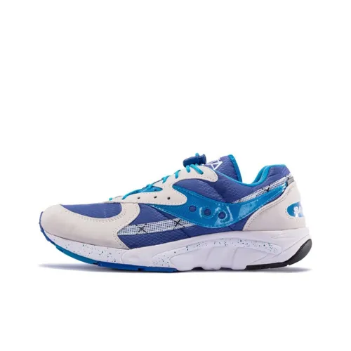 Saucony Aya Slip-Resistant Breathable Lightweight Low-Top Shoe Men's White Blue Сaucony Aya Противоскользящий Дышащий Легкий Низкий Топ Обувь Мужская Белый Синий