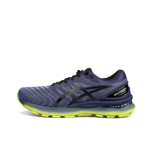 Asics Gel Nimbus 22 Low Топ Беговые кроссовки Мужские Темно-синий Черный