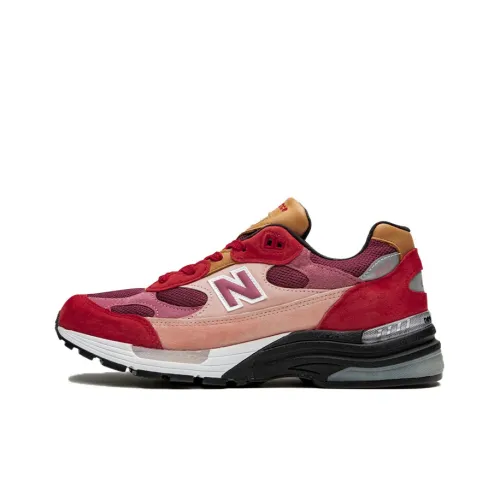 Joe Freshgoods x New Balance NB 992 Low Топ Марафон Беговые кроссовки Унисекс Розовый Версия для США