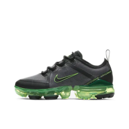 Nike VaporMax 2019 Low Беговые кроссовки GS Черный Серый Зеленый