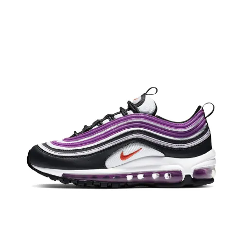 Nike Air Max 97 Low Беговые кроссовки GS Черный Белый Фиолетовый