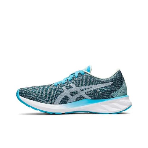 Asics Roadblast Low Топ Беговые кроссовки Женские Серый Синий
