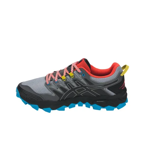 Asics Gel FujiTrabuco 7 Low Топ Беговые кроссовки Мужские Черные Красные