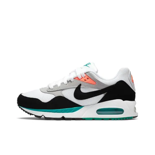 Nike Air Max Correlate Дышащий Низкий Топ Воздушная Подушка Повседневная Городская Коммутация Беговые кроссовки Женские Зеленый Черный Белый