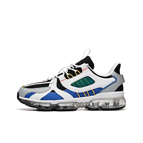 ANTA Амортизация Дышащий Устойчивый к воздействию низкий топ беговые кроссовки Мужской Белый Синий