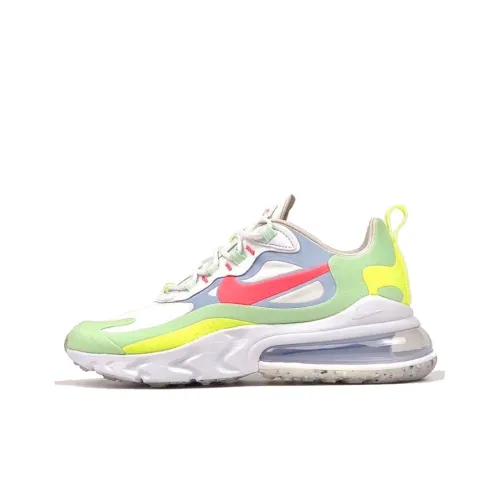 Nike Air Max 270 Устойчивый к истиранию Низкий Топ Повседневные Беговые кроссовки Женские Желтый Зеленый Розовый