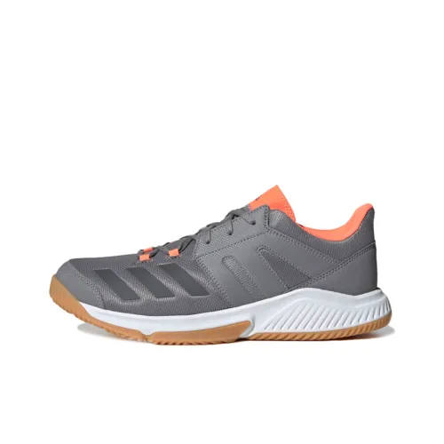 Adidas Essence Slip-Resistant Shock Absorbers Низкие Беговые Кроссовки Унисекс Серый Оранжевый