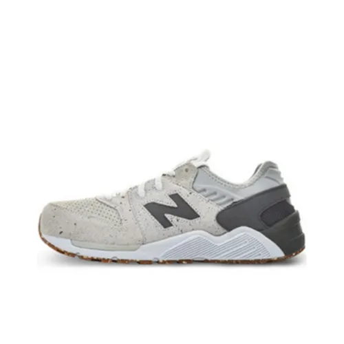 New Balance NB 009 Амортизация Дышащий And Широкий Низкий Топ Беговые кроссовки Унисекс Серый Белый D Ширина