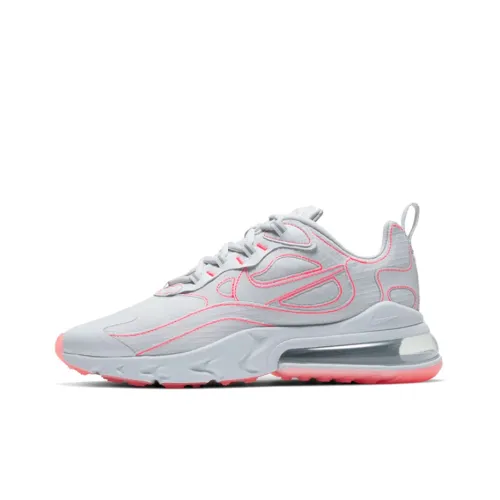 Nike Air Max 270 Low Топ Air Cushion Повседневные Беговые кроссовки Унисекс Белый Красный