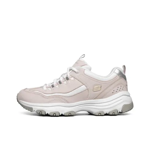 Skechers Низкий Топ Беговые Кроссовки Женские Розовые Белые