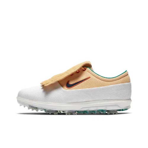 Nike Air Zoom Victory Tour Шокаблоки Противоскользящие Низкие Беговые кроссовки Унисекс Белый Желтый