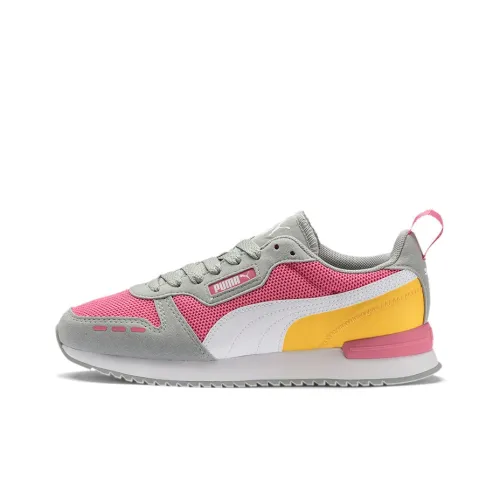 PUMA R78 Амортизация Противоскользящий Легкий Низкий Топ Беговые кроссовки Женские Серый Розовый