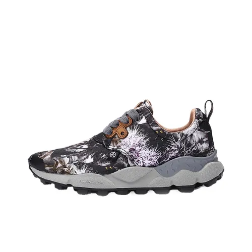 FLOWER MOUNTAIN Амортизаторы Shock Absorbers Противоскользящие Устойчивые к истиранию Легкие Низкий Топ Повседневные Беговые кроссовки Унисекс Черный