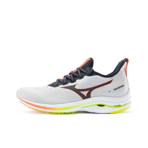 Mizuno Wave Rider Neo 1 Амортизация Устойчивость к истиранию Дышащий Покрытие Поддержка Низкий топ Обувь Мужская Белый Черный