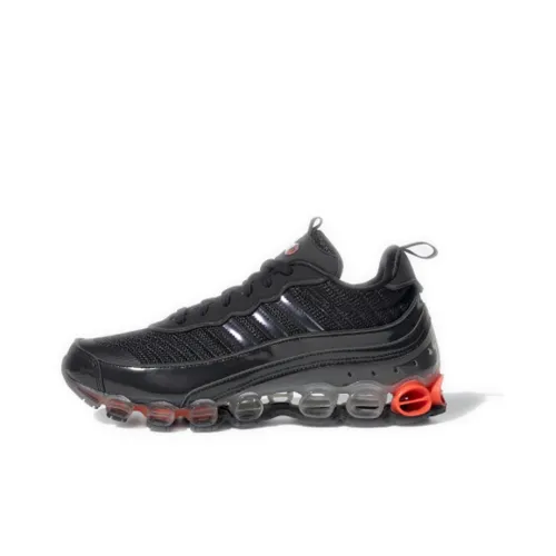 Adidas Амортизация Низкий Топ Повседневные Беговые Кроссовки Унисекс Черный Красный