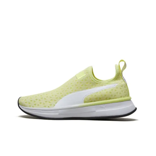 PUMA Shock Absorbers Slip-Resistant Low Top Marathon Беговые кроссовки Женские Желтые