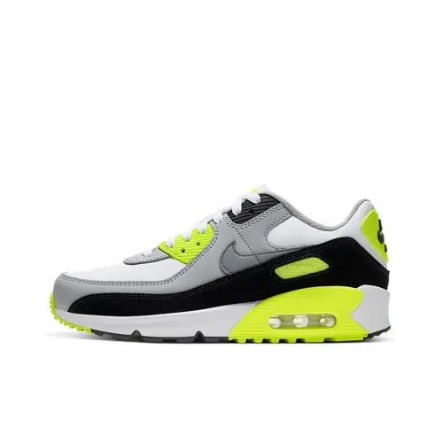 Nike Air Max 90 Low Топ Повседневные Беговые Кроссовки Женские Серый Зеленый