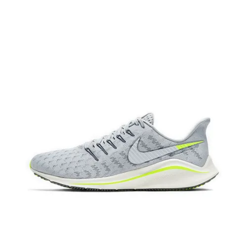 Nike Air Zoom Vomero 14 Амортизаторы Slip-resistant устойчивые к истиранию Низкий топ Беговые кроссовки Мужские Серый Зеленый