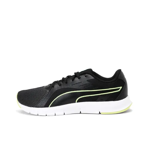 PUMA Felix Runner Idp Амортизация Устойчивый к истиранию Легкий Низкий Топ Беговые кроссовки Женские Черный Белый Зеленый