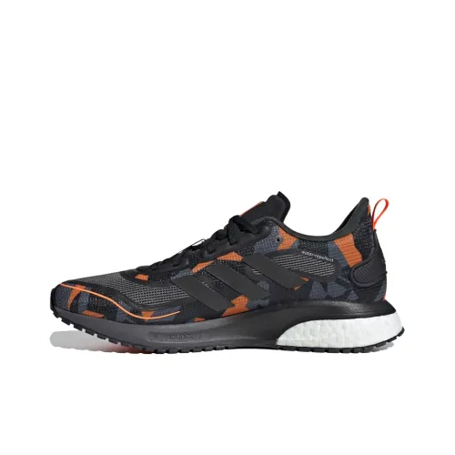 Adidas Supernova Амортизация и Дышащий Низкий Топ Марафон Беговые кроссовки Мужской Черный