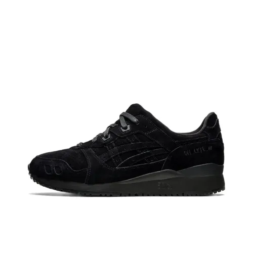 Asics Gel Lyte 3 Low Топ Повседневные Беговые Кроссовки Унисекс Чисто Черные