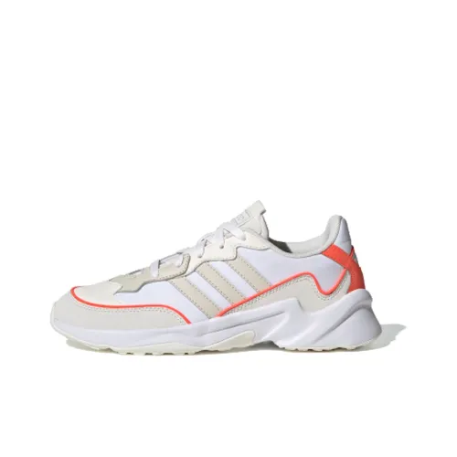 Adidas Neo 20 FX Slip-resistant Abrasion-resistant Low-top Беговые кроссовки Женские Белый Коричневый Красный