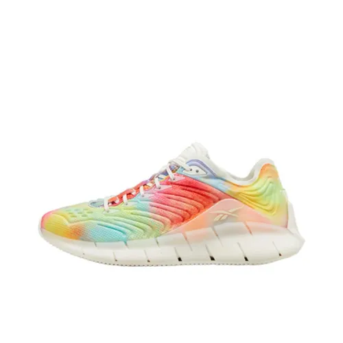 Reebok совместный бренд Zig Kinetica Амортизация Низкий Топ Беговые кроссовки Унисекс Tie Dye