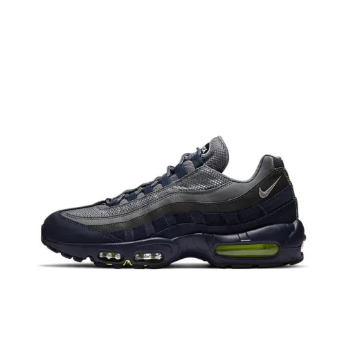 Nike Air Max 95 Low Топ Повседневные Беговые Кроссовки Мужские Серые Синие