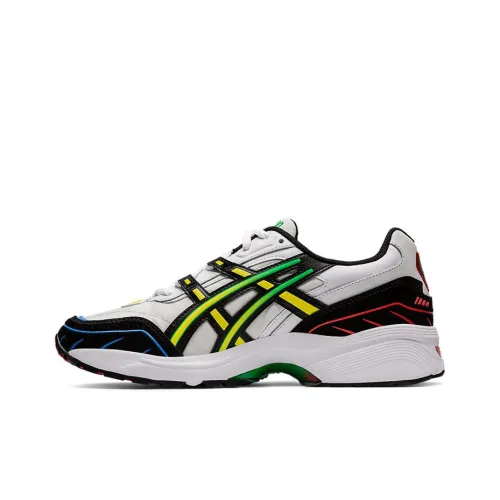 Asics Gel 1090 V1 Low Топ Повседневные Беговые Кроссовки Унисекс Белый Черный Многоцветный