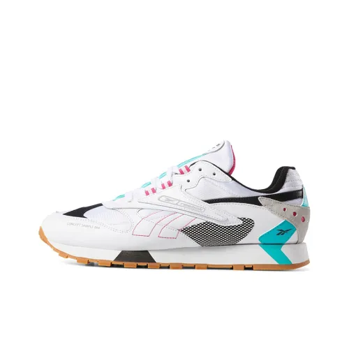 Reebok совместный бренд Classic Leather ATI 90s Дышащий Низкий Топ Повседневные Беговые кроссовки Унисекс Белый Зеленый Розовый