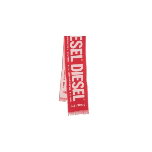 DIESEL Вязаные шарфы Red Men's