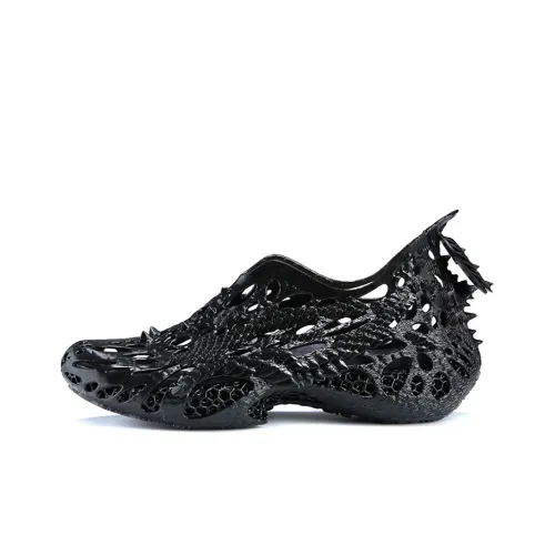 PEAK 3D Printing Mythical BEAST Дышащий Аbrasion Resistant Slip Resistant Low Top Беговые кроссовки Мужской Черный