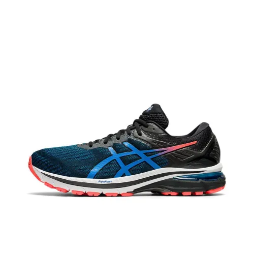 Asics GT 2000 9 Low Топ Беговые кроссовки Мужской Черный Синий 2E Ширина