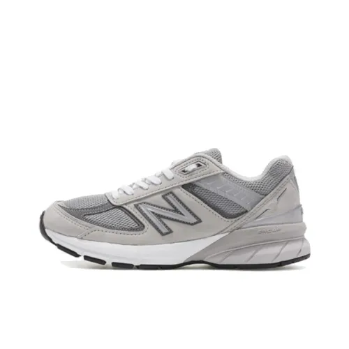 New Balance NB 990 V5 Low Топ Марафон Беговые кроссовки Женские Серый B Ширина