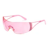 Градиентные розовые линзы с розовой рамкой