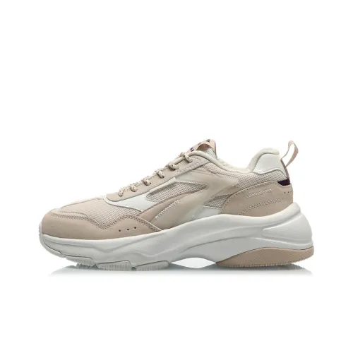 LINING Низкие кроссовки для бега женские бежевые