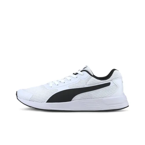 PUMA Taper Non Slip Легкий Низкий Топ Марафон Беговые кроссовки Унисекс Белый Черный