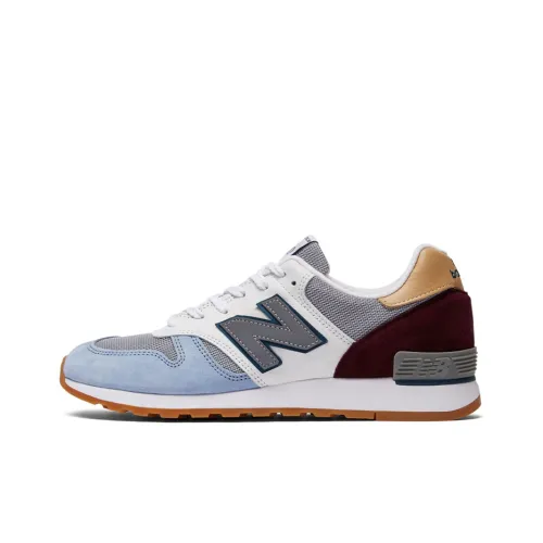 New Balance NB 670 Амортизация Низкий Топ Марафон Беговые кроссовки Мужской Синий Белый