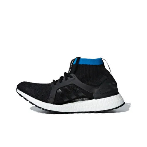 Adidas ULT Амортизация MID Топ Марафон Беговые кроссовки Женские Черный Синий