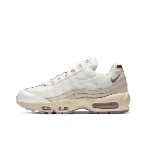 Nike Air Max 95 Low Топ Повседневные Беговые Кроссовки Женские Экрю