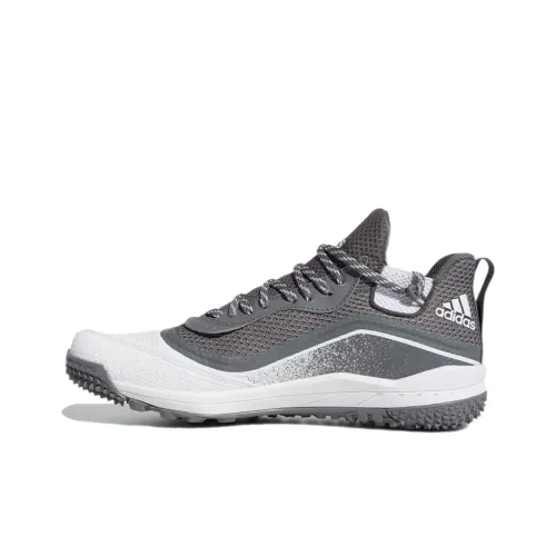 Adidas Icon V Шипы Дышащий Низкий Топ Беговые кроссовки Мужской Серый