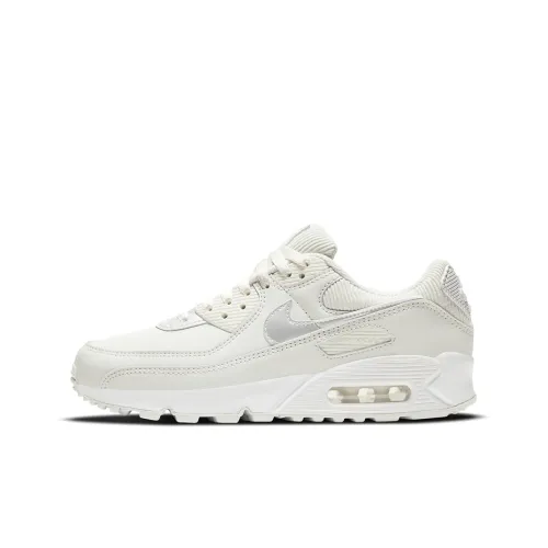 Nike Air Max 90 Low Топ Марафон Беговые кроссовки Женские Pearl White