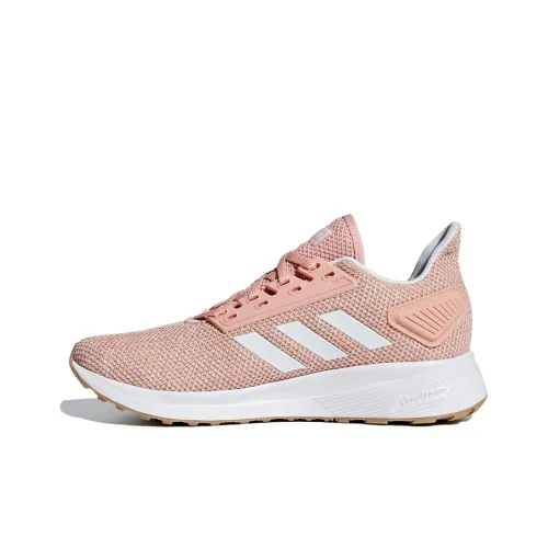 Adidas Duramo 9 Slip-Resistant Низкий Топ Марафон Беговые Кроссовки Женские Розовые Белые