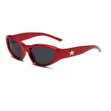 Черные линзы, красная рамка