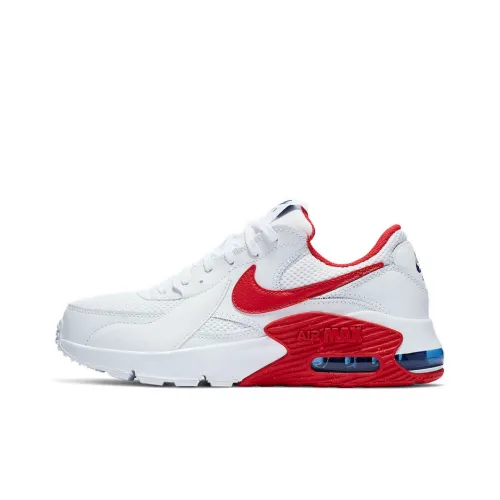 Nike Air Max Excee Low Беговые кроссовки Мужские Белый Красный