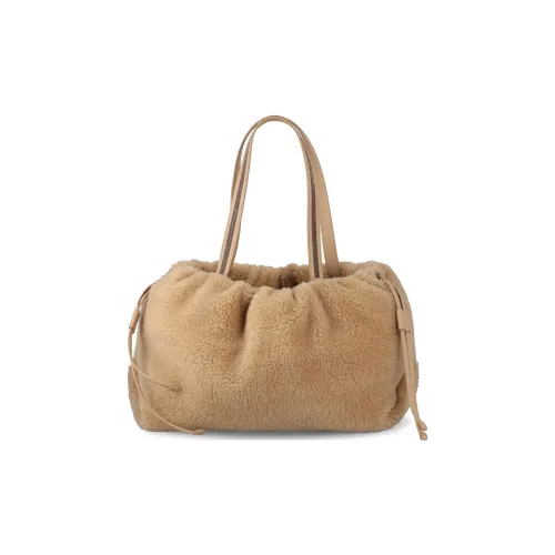 BRUNELLO CUCINELLI Шерсть Тоут Сумка Сумка для покупок Сумка Обычная Женская Бежевая