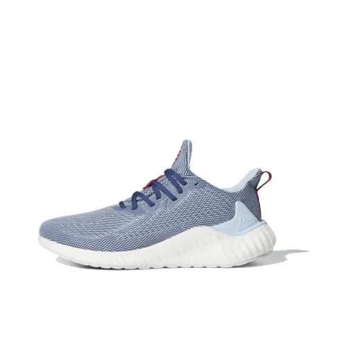 adidas Alphaboost Нескользящий Легкий Низкий Топ Беговые кроссовки Мужские Светло-синие