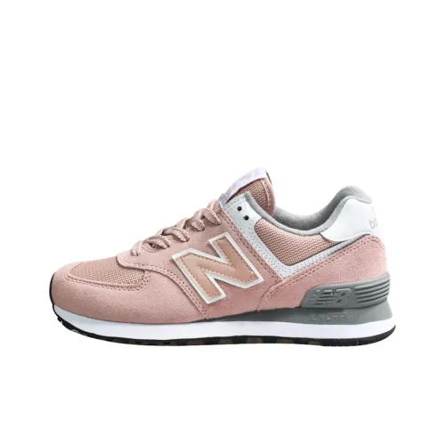 New Balance NB 574 Low Топ Повседневные Беговые Кроссовки Женские Розовые B Ширина
