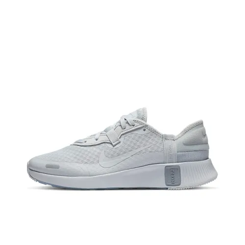 Nike Reposto Shock Absorbers Slip-Resistant Low Top Беговые кроссовки Женские Серый