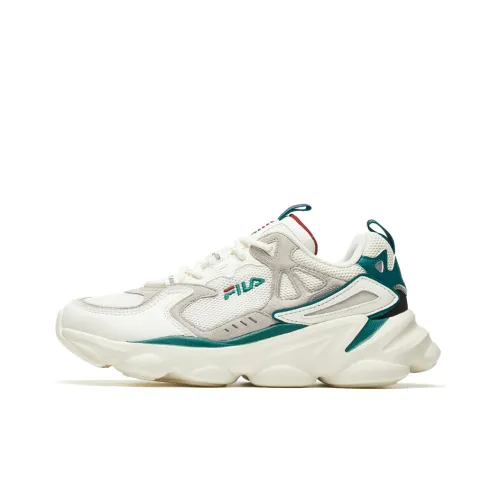 FILA Skipper Low Топ Беговые кроссовки Женские Белые Зеленые